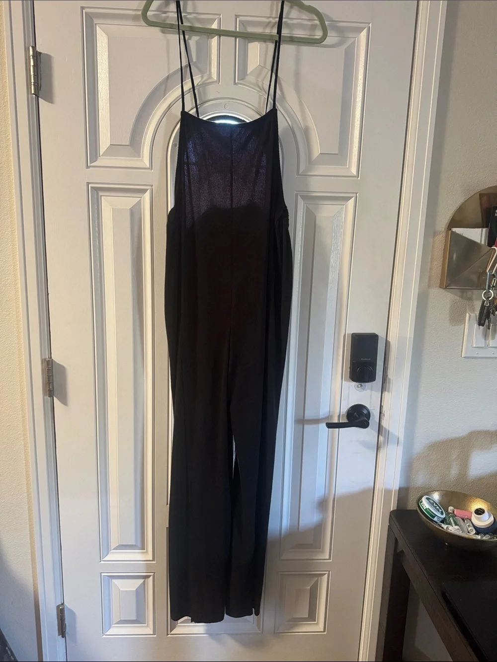 Super Soft Black Spaghetti Strap Jumpsuit